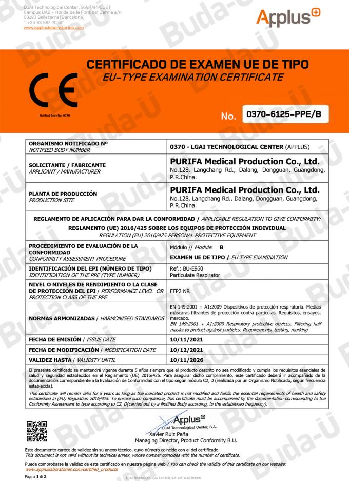 CER 0370 Zertifikat Modul-B – 1of 2