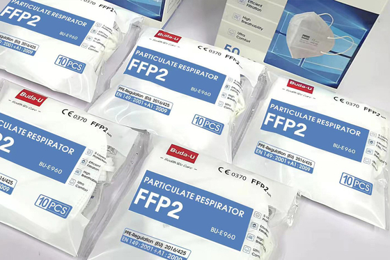 FFP2 Gesichtsmaske-Partikelrespirator, FFP2 Entstörungshalbmaske, PC 1 verpacken, oder 10 PC verpacken 50 PC /Box