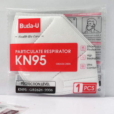 GB2626-2019 Standard-Buda-U weiße Maske Respirator-KN95
