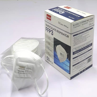 Nichtgewebte Gewebe-Gesichtsmaske, Wegwerfgesichtsmaske, FFP3 Atemschutzmaske, FFP3 Partikelrespirator CE0370, FDA