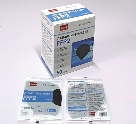 Buda-Uschwarz-Maskenkörper-Respirator-Maske FFP2 mit dem CER und FDA registriert, europäische Standardentstörungsgesichtsmaske