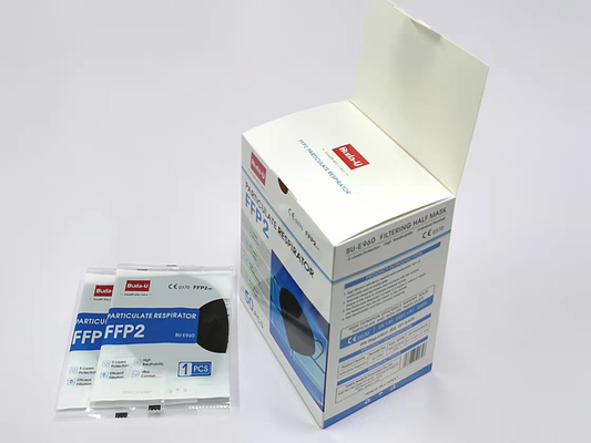 Antifiltrations-Maske des tröpfchen-Schwarz-FFP2 mit hohe Leistungsfähigkeit Meltblown-Stoff