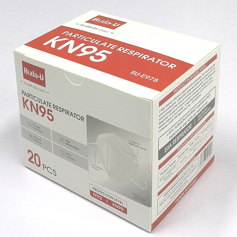 Falten-Halbmaske der 95% Filtrations-Leistungsfähigkeits-KN95 für COVID-Verhinderung schützend