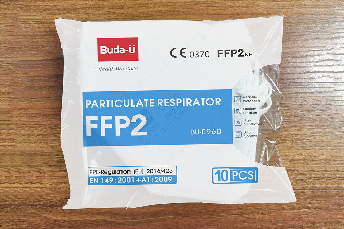 CER 0370 und FDAs nichtgewebter Gesichtsmaske-Partikelwegwerfrespirator, schützender Respirator FFP2 mit Earloops