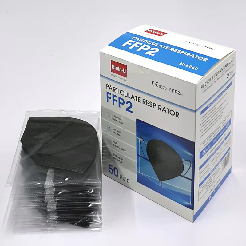 Nichtgewebte BU-E960 Wegwerfgesichtsmaske, CER 0370 FFP2 NR Partikelrespirator-Masken-hohe Filtration und Breathable Maske
