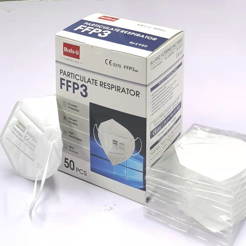 Breathable nichtgewebte Gesichtsmaske-, Valveless des Respirator-FFP3 Wegwerfgesichtsmaske mit weichem Vliesstoff und Meltblown-Gewebes
