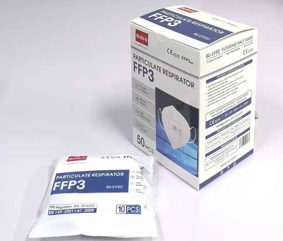 Schutzstufe 99 % FFP3 Einweg-Partikel-Atemschutzmaske mit Ohrschlaufen