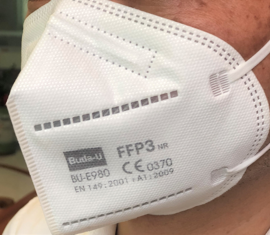 Kein Ventil FFP3 faltete Entstörungshalbmaske der Masken-FFP3 an EU-Standard mit Earloops