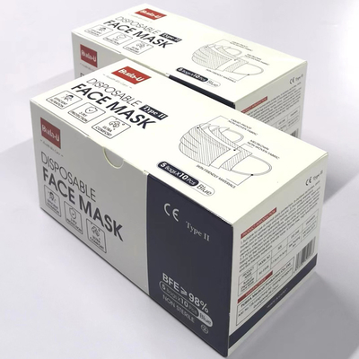Medizinische Partikelrespirator-Maske ASTM-Niveau-2 mit Ohr-Schleifen 50pcs/Box