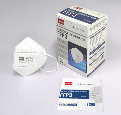 CE FFP3 Atemschutzmaske, FFP3 NR Einweg-Gesichtsmaske 50 Stück/Karton