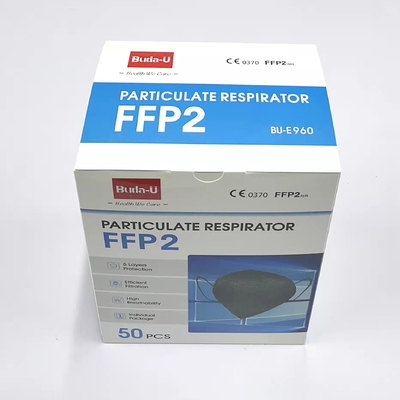 Nichtgewebte FFP2 Atemschutzmasken, Maske EN149 FFP2, Earloops Gesichtsmaske mit nichtgewebtem Gewebe und Gewebe Wasser Electret Meltblown