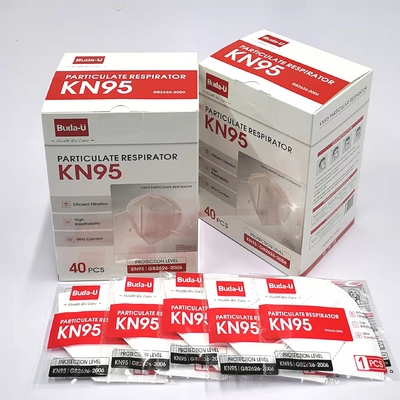 Weißer schwarzer KN95 Gesichtsmaske-Respirator-listete hohe Filtrations-Rate FDA auf