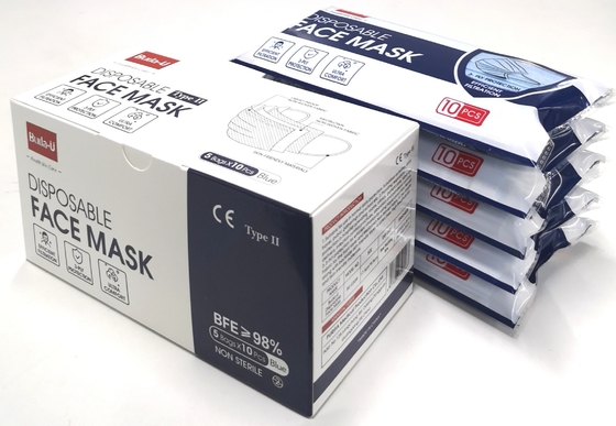 Medizinische schützende Gesichtsmaske Buda-Uerwachsen-3PLY für Niveau II Covid ASTM
