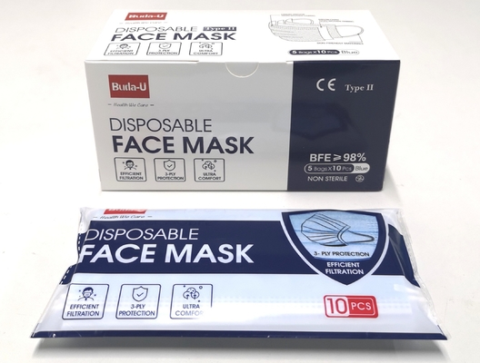 ASTM 3PLY, das Wegwerf-Earloop Gesichtsmaske, erwachsenen schützenden Standard der Gesichtsmaske-ASTM, FDA, registrierte