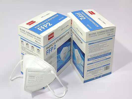 BU-E960 Gesichtsmasken des Erwachsen-FFP2 mit Ohr-Schleifen CER Bescheinigung und Gerät aufgelistet