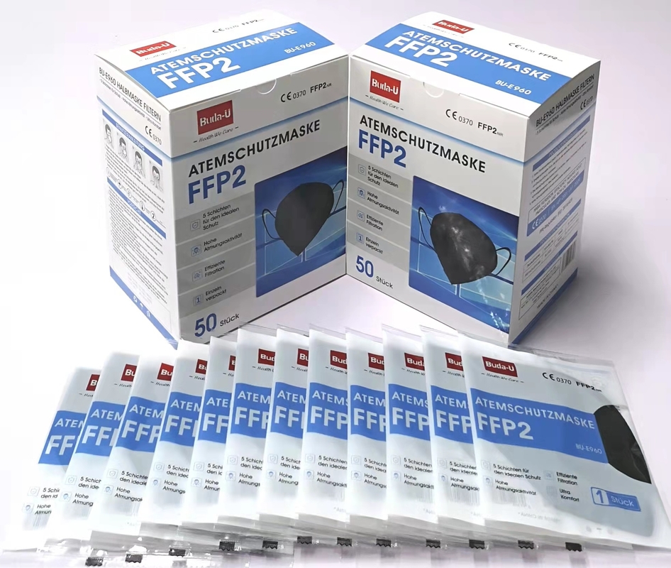 CER Mark Printing-CER Respirator-Maske FFP2, schützende FFP2 Gesichtsmaske mit CER 0370, in der China-Export-weißen Liste