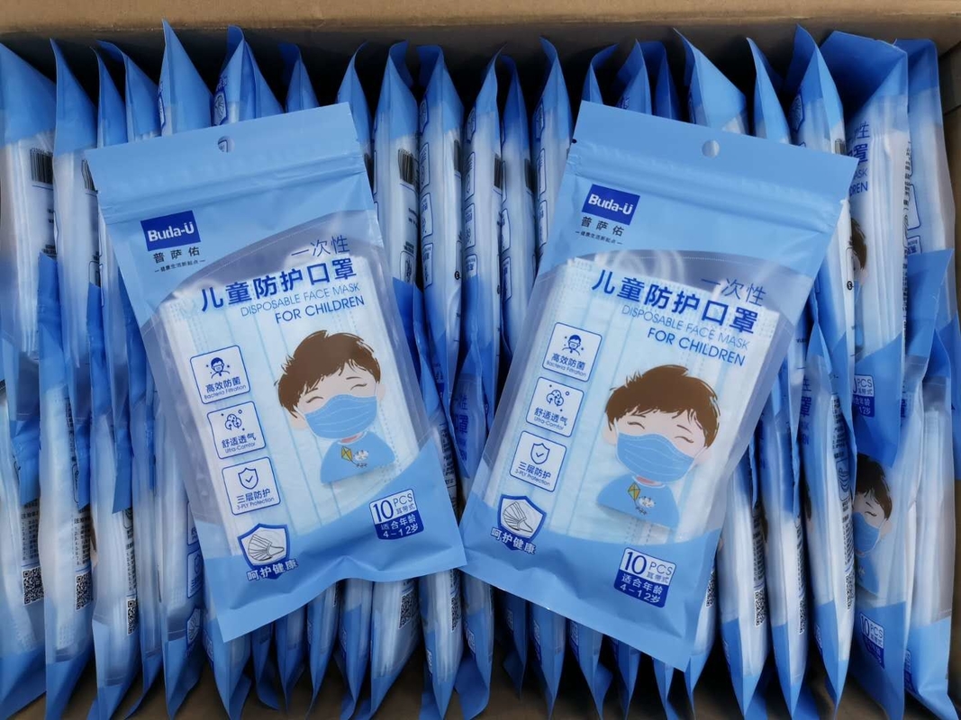 10 PC verpacken Kinderschützende Gesichtsmaske mit elastischer Ohr-Schleife CER Bescheinigung
